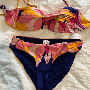 Bandeau top swimsuit, Trina Turk
